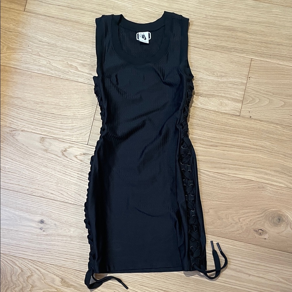 Nike R.T.  Black Lace-Up Mini Dress, size XS